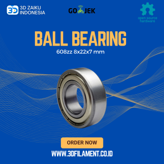 Ball Bearing 608zz 608z Miniatur 8x22x7 mm Steel